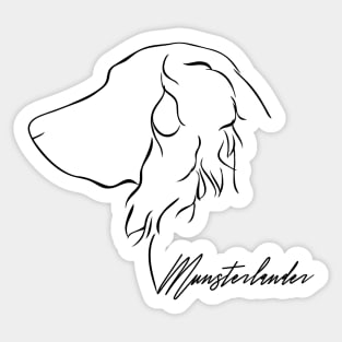 Proud Munsterlander profile dog lover Sticker